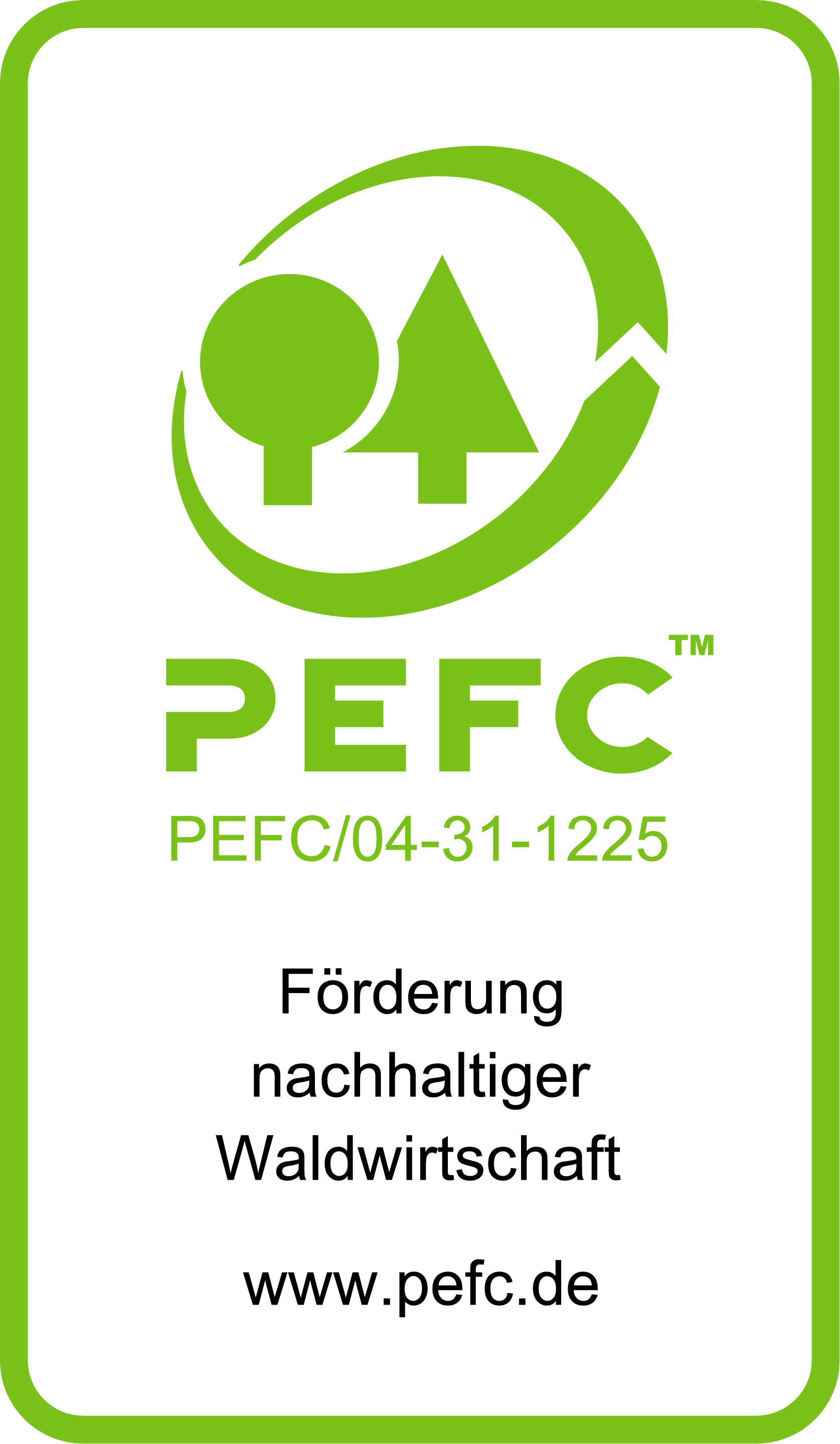 pefc logo 2017 hochkant gruen
